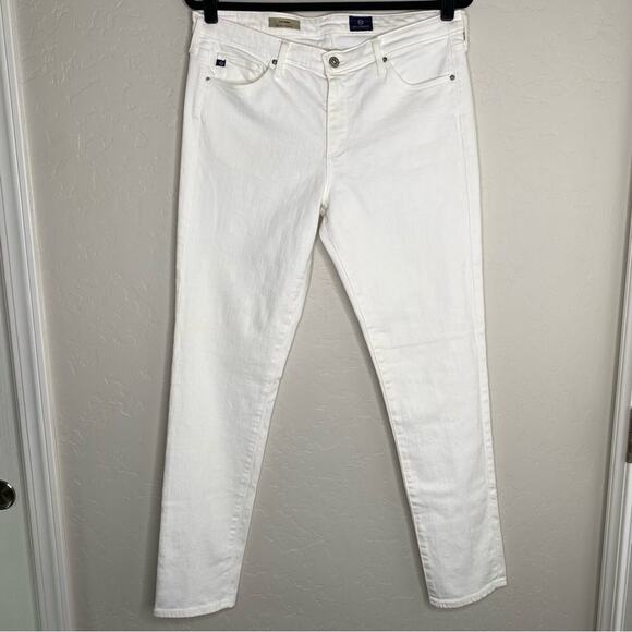 Adriano Goldschmied White The Prima Mid Rise Cigarette Jeans  31R - Picture 11 of 11